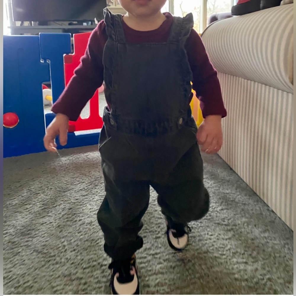 Zara 12-18 month denim overalls